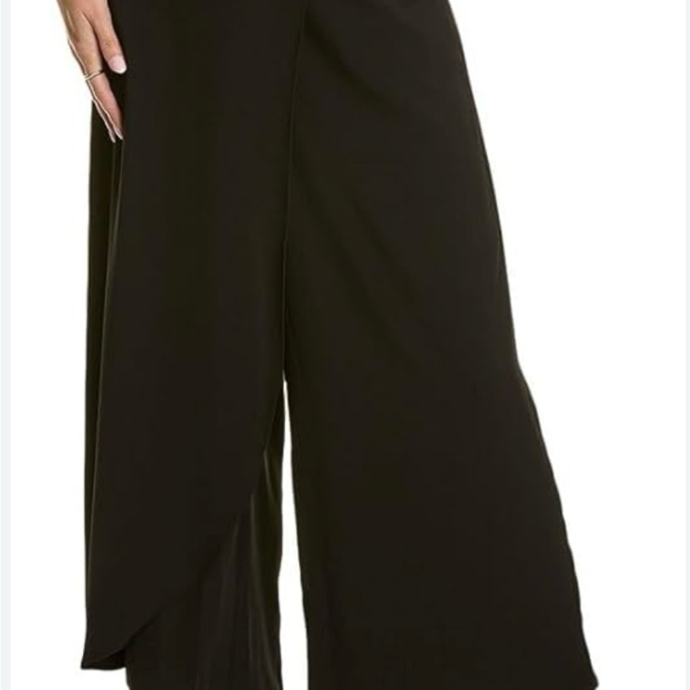 NWT Gracia black wide leg wrap pants. Size medium - Picture 2 of 4